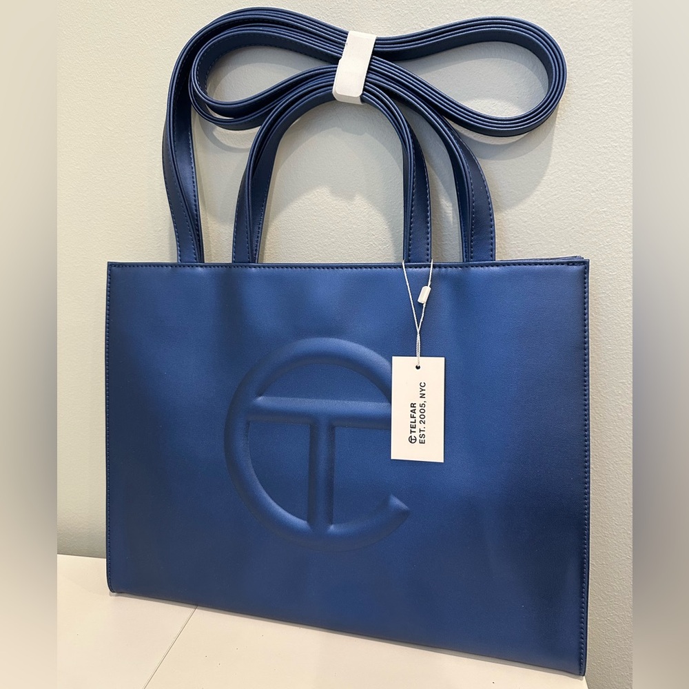 SOLD - NWT Telfar Cobalt Shopper Medium